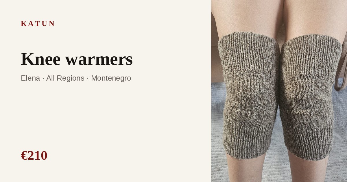 Knee warmers